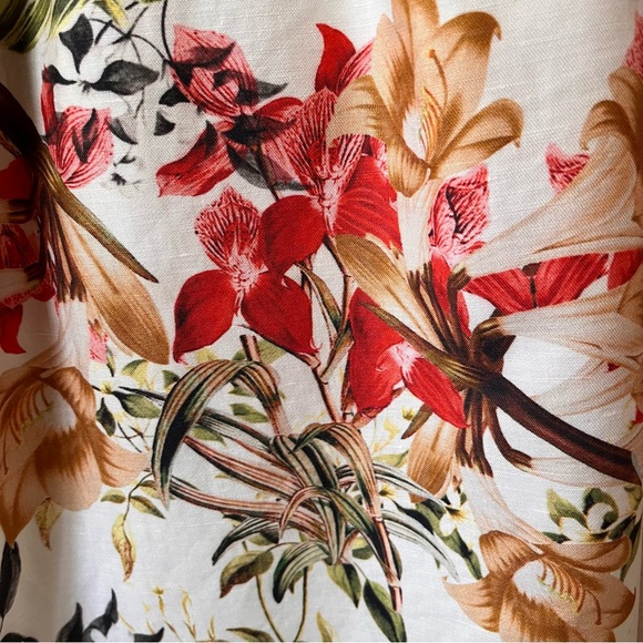 Talbots Floral Pleated A-Line Floral Skirt - Size 6P - Picture 3 of 11